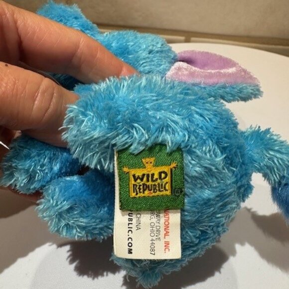 Blueberry Elephant Wild Republic Plush 5", Sweet & Sassy, Rainbow Eyes, 2013 - Picture 5 of 6
